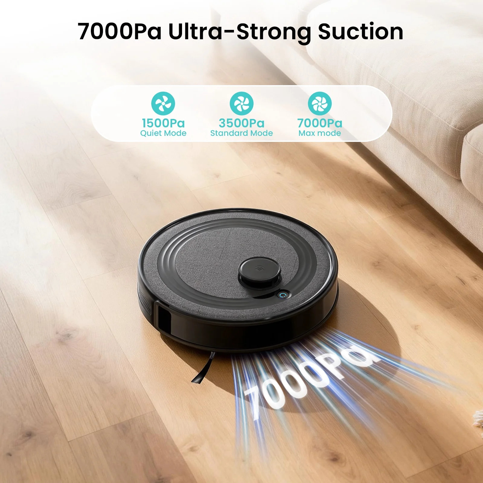 Robot Vacuum & Mop M2 Plus Lidar, 7000Pa Suction, Self-Emptying, Multi-Floor