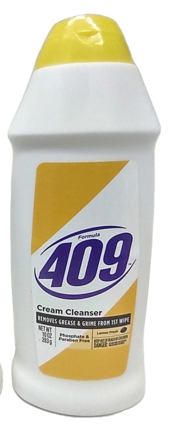 3x Formula 409 Cream Cleanser Removes Greese & Grime with LEMON FRESH 10 oz Each