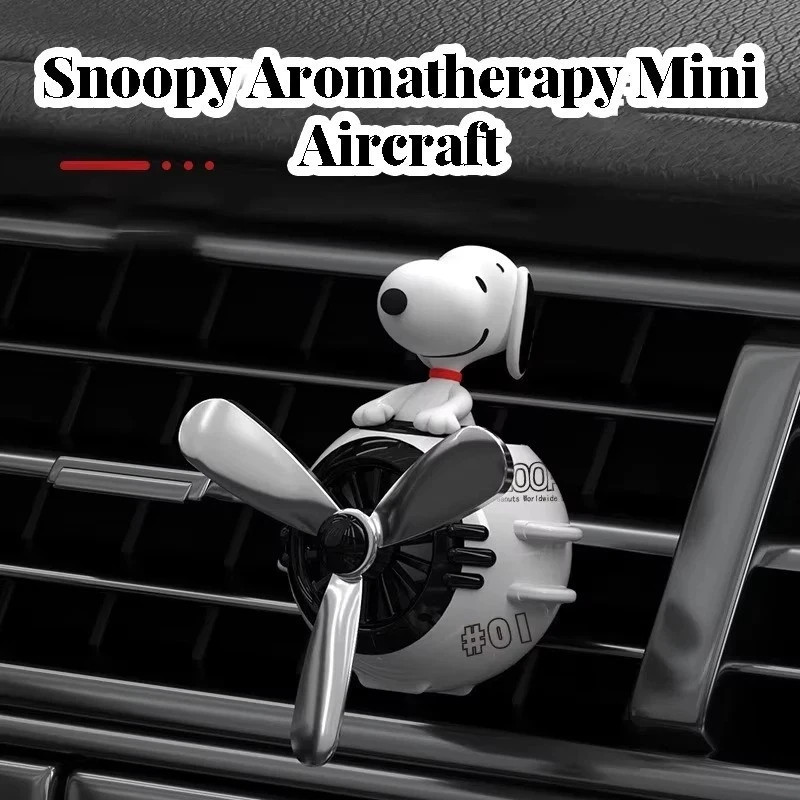 Cute Snoopy Anime Car Air Freshener Aromatherapy Fragrance Piece Car Air Outlet