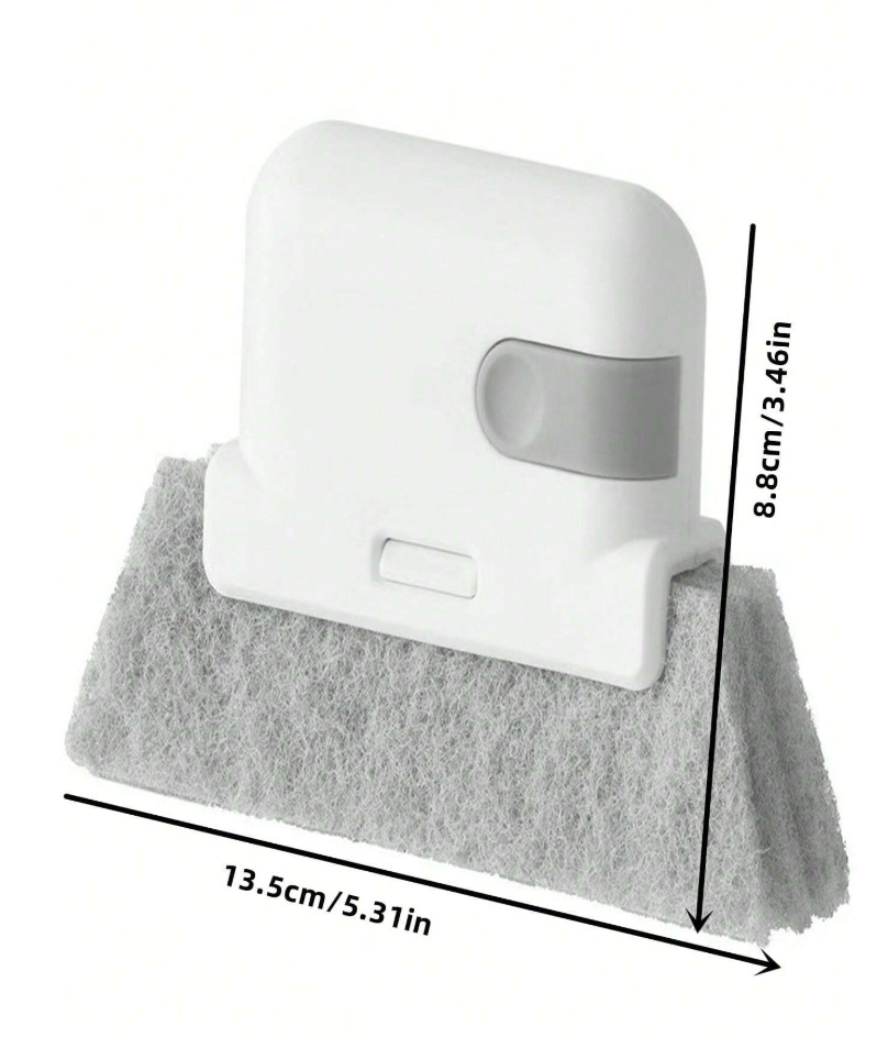 1 pc Detachable Plastic Window Groove & Gap Cleaning Brush for Home Use