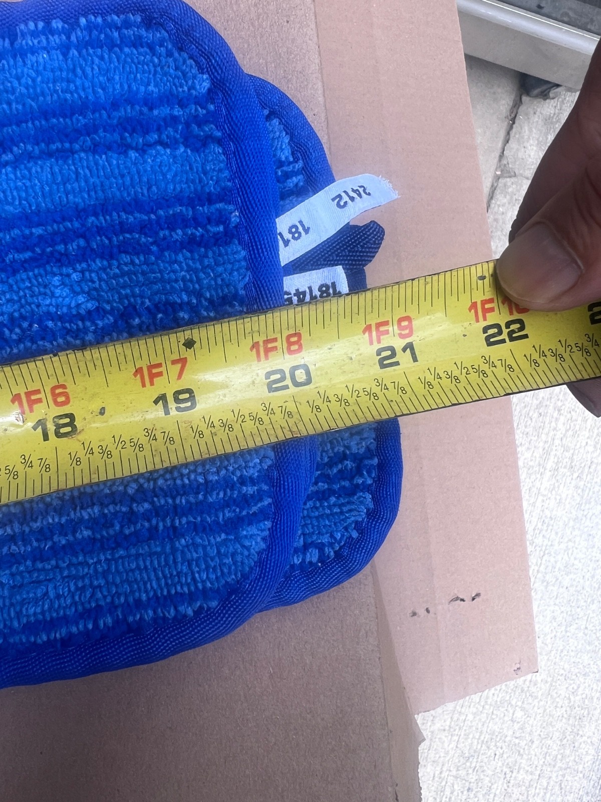 6 pcs Mop Pad 20×6 Microfiber RUBBERMAID CINTAS Washable