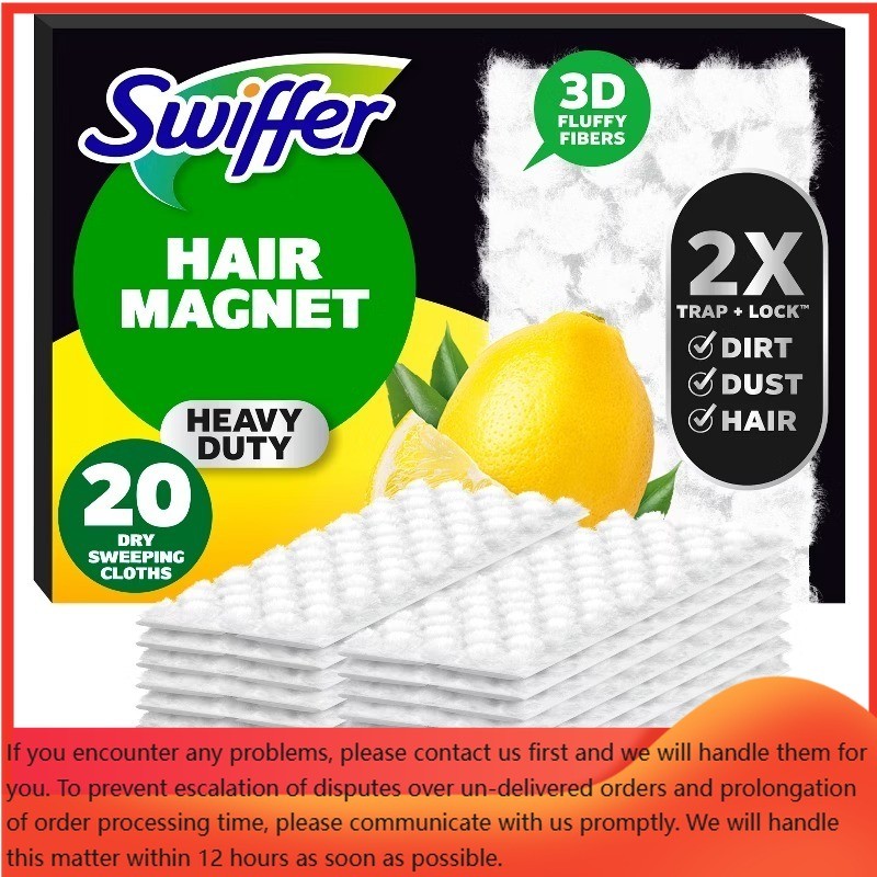 Lemon Sweeper Hair Magnet Heavy Duty Dry Refills Floor Cleaners – 20ct