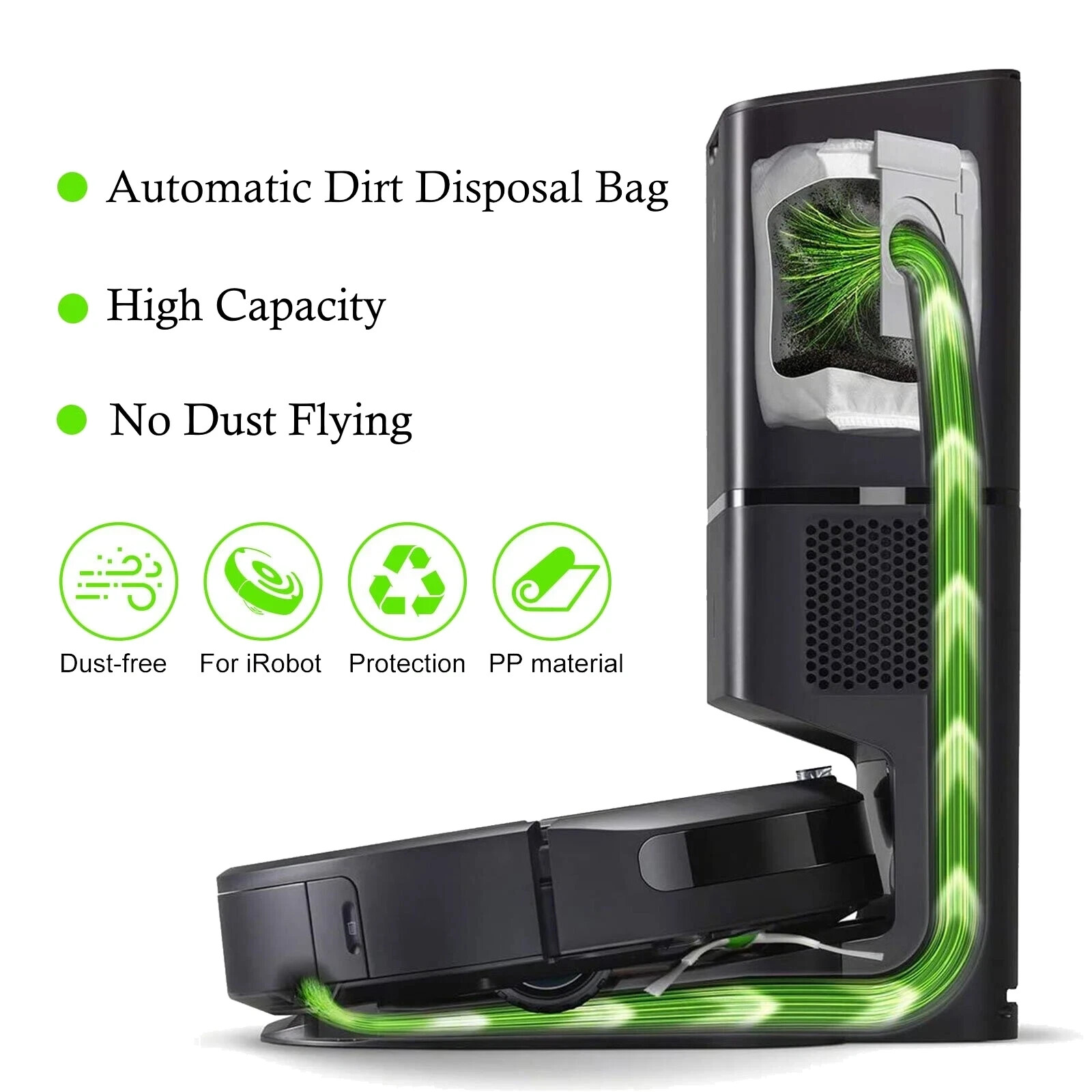 Replenishment Kits Roller Filter Side Brush Dust Bag for iRobot Roomba S9 Series