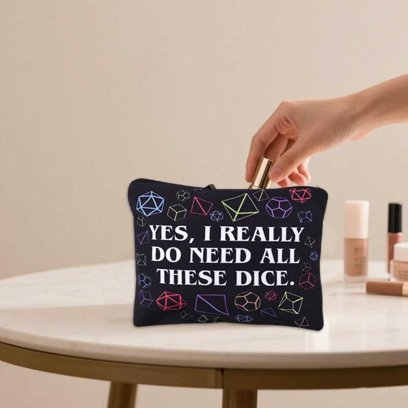 Sudaporn Yes I Really Do Need All These Dice Bag Makeup Pouch Dnd Player