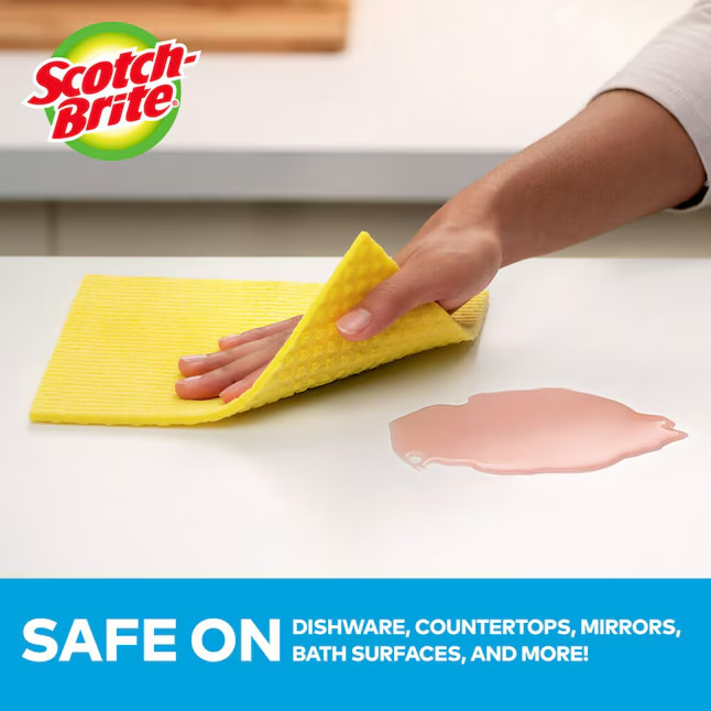 Scotch-Brite Glass Cooktop Pads and Sponge Clothes Kit – 4CT (2 Pads & 2 Cloths)