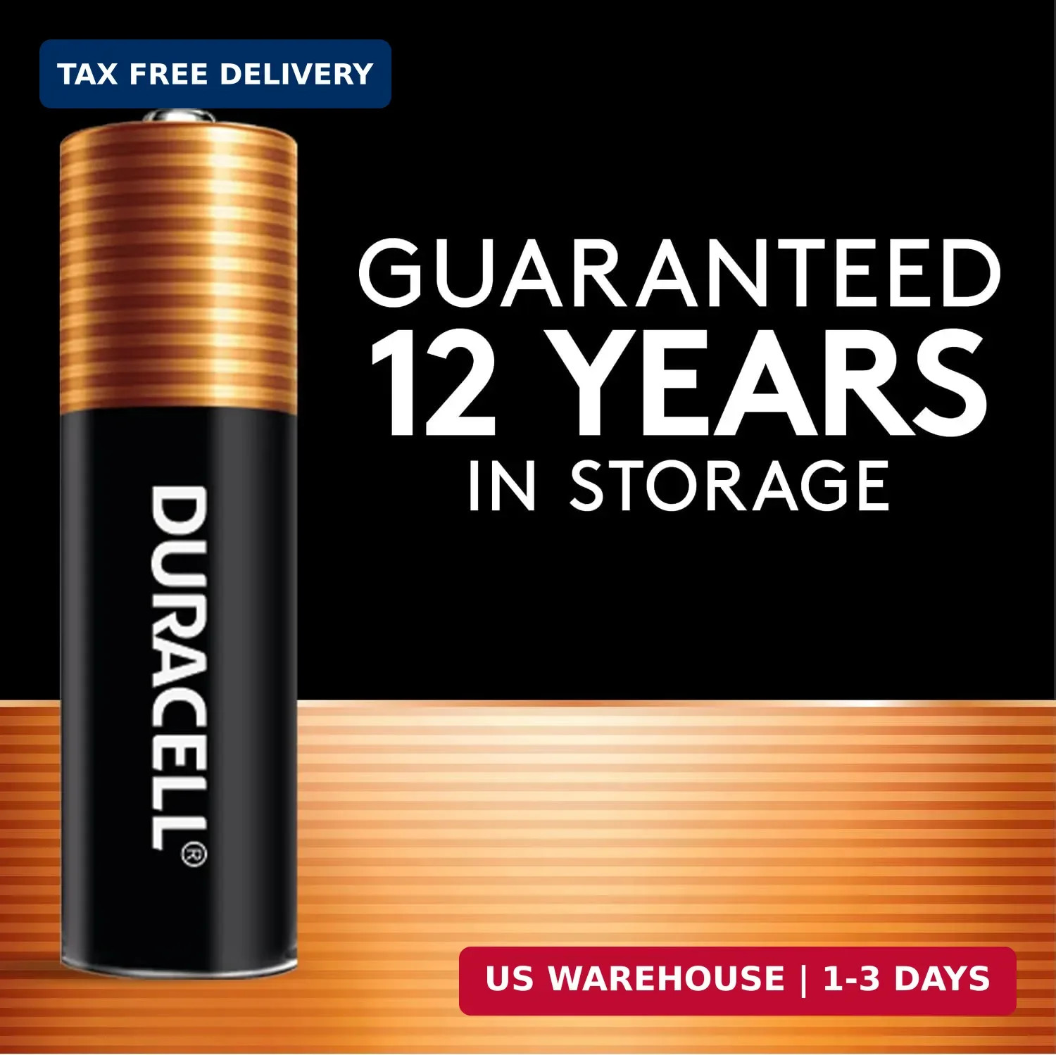 Coppertop AAA Batteries, 28 Pack, 12-Year Shelf Life, Storage Tray