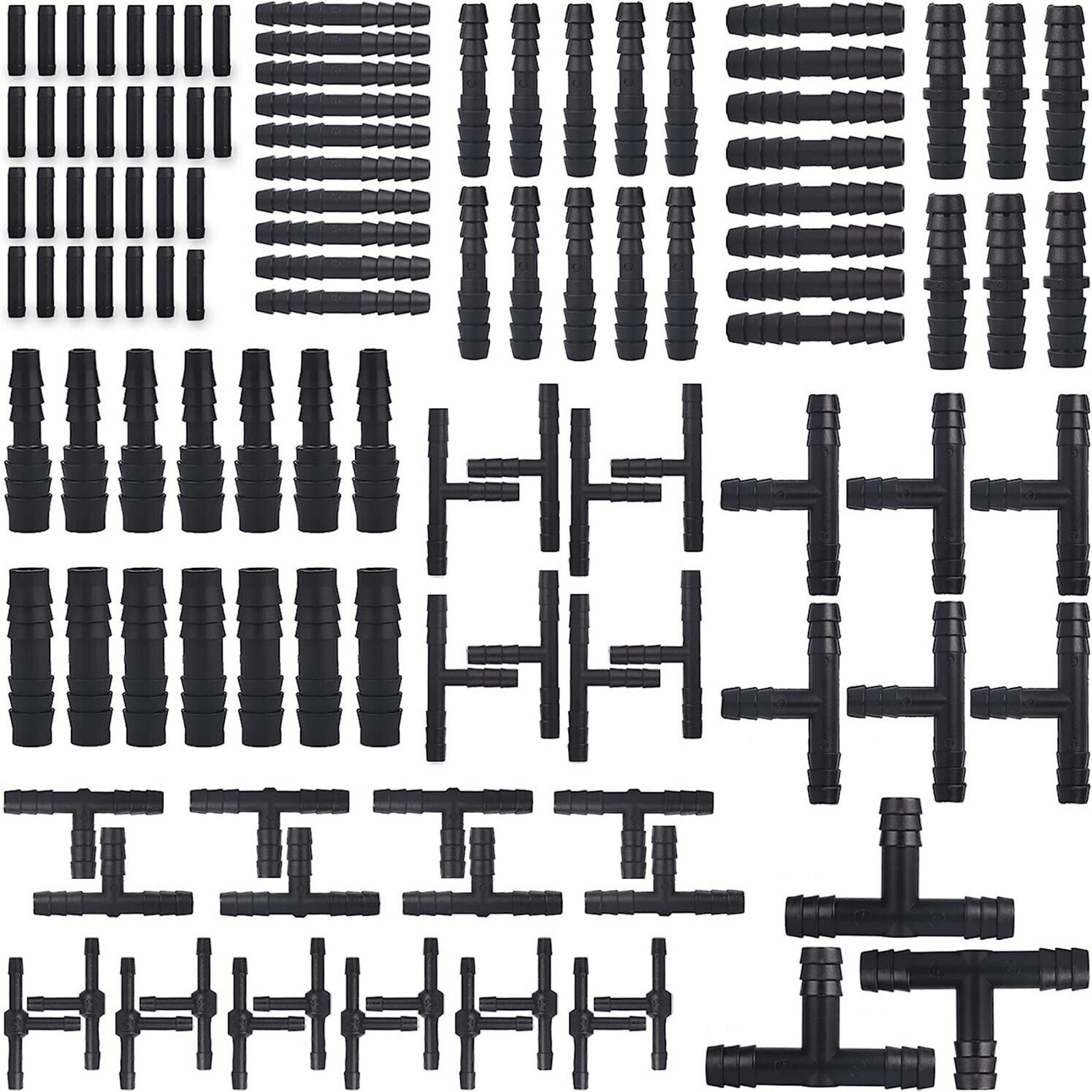 113Pcs 12 Sizes Barbed Type Automotive Vacuum Connector Assortment Kits US STOCK