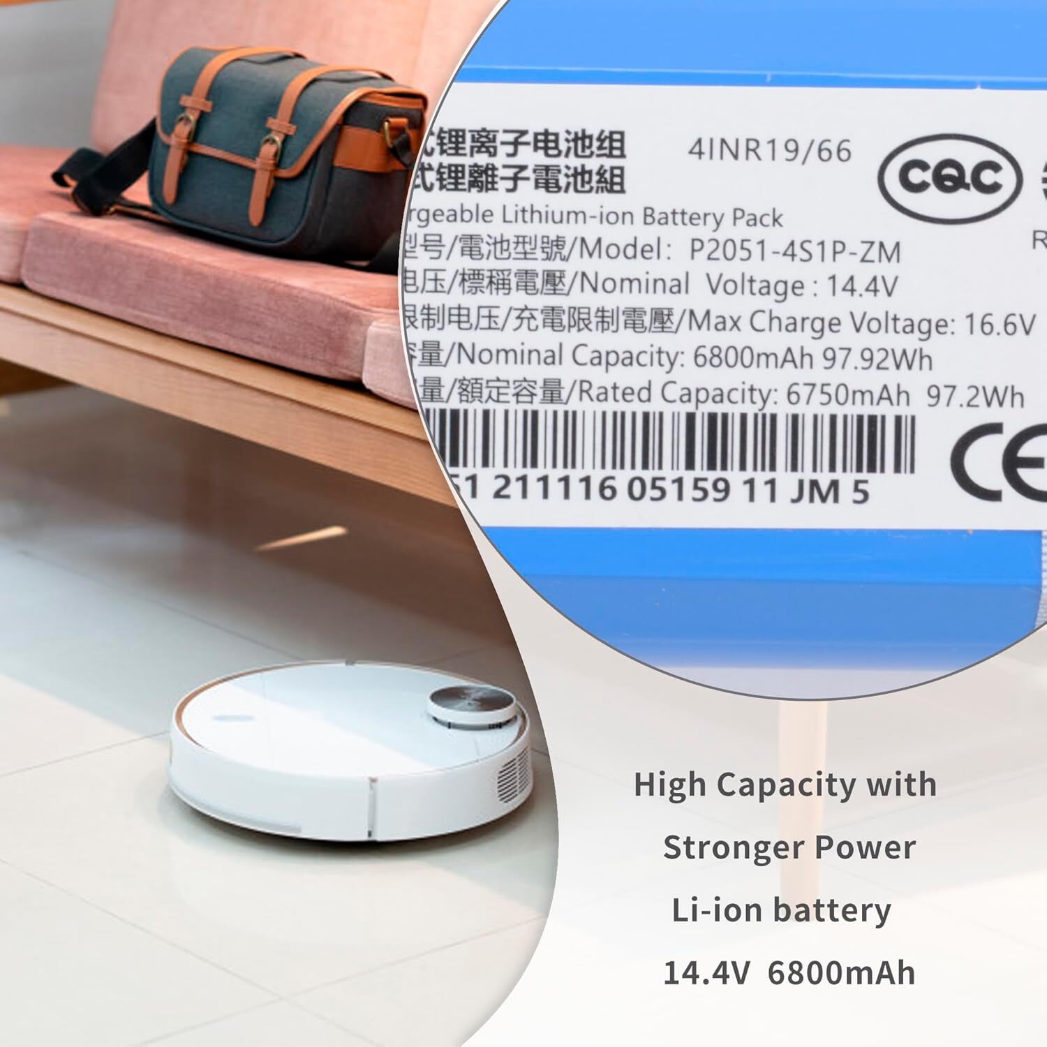 New Vacuum Battery Replacement for Eufy RoboVac L70 Hybrid L10 T2190 T2190G21