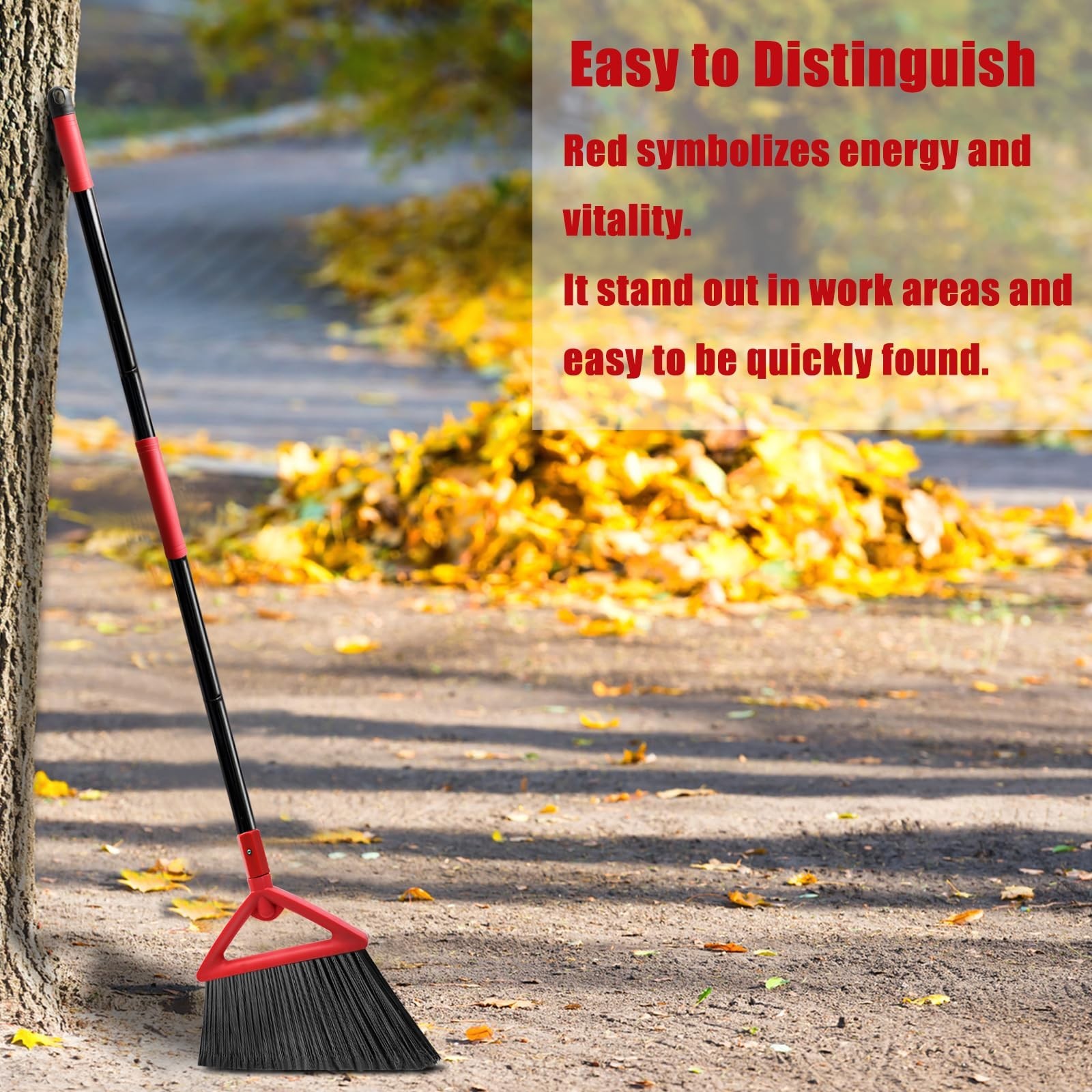 2 Pack Heavy Duty Angle Brooms for Indoor & Outdoor Use – Perfect for Garage, Ki