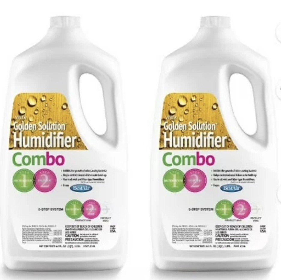 2 pack BestAir 246 Golden Solution Bacteriostatic & Water Treatment Combo, 64 oz