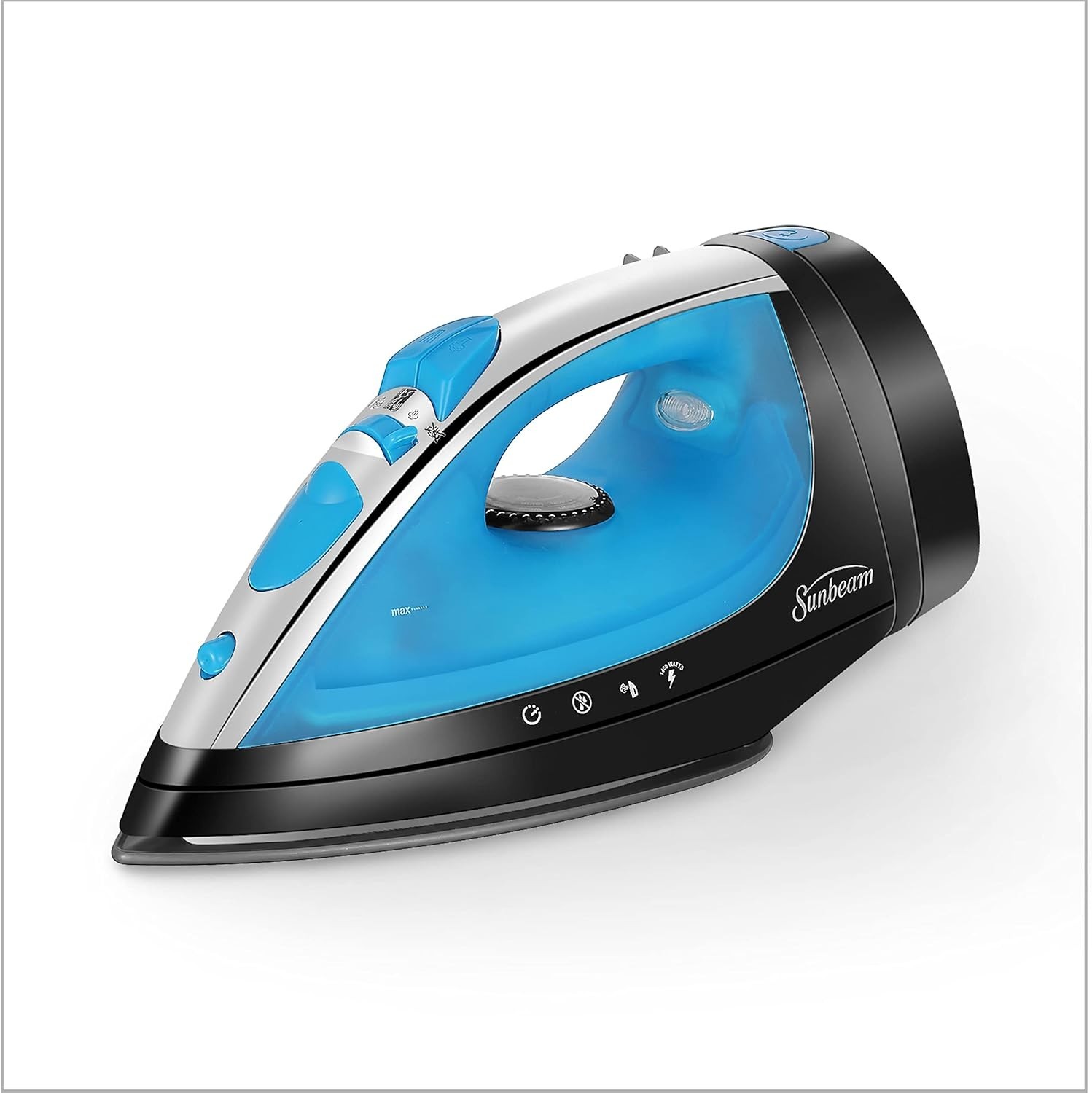 Steam Master 1400 Watt Mid-size Non-Stick Soleplate Iron wi…