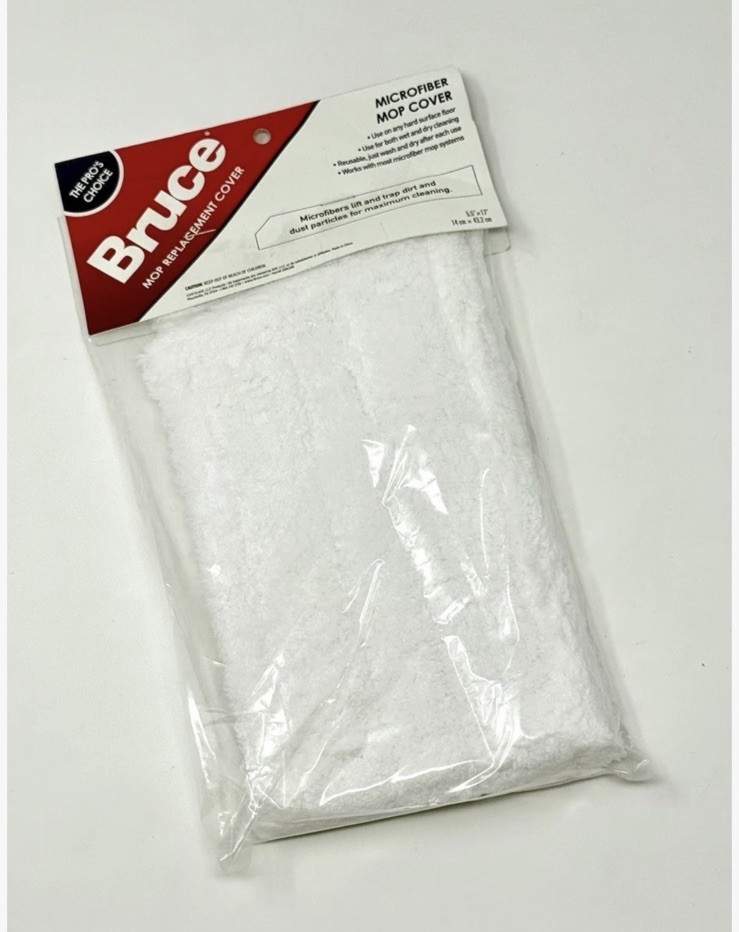 10 Pack Of Bruce Reusable Microfiber Mop Pad 5.5-in x 17-in