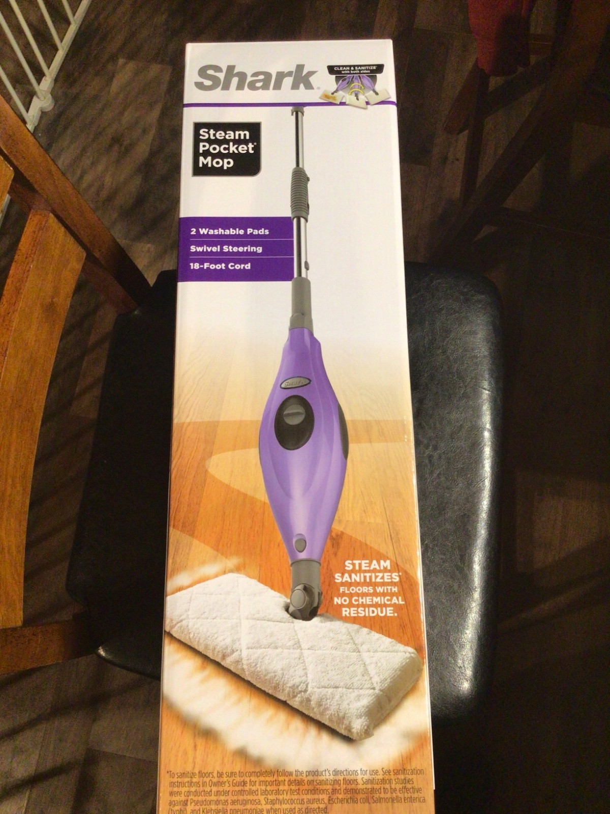 Shark S3501 Steam Pocket Mop Hard Floor Cleaner, With Rectangle Head and 2 Washa
