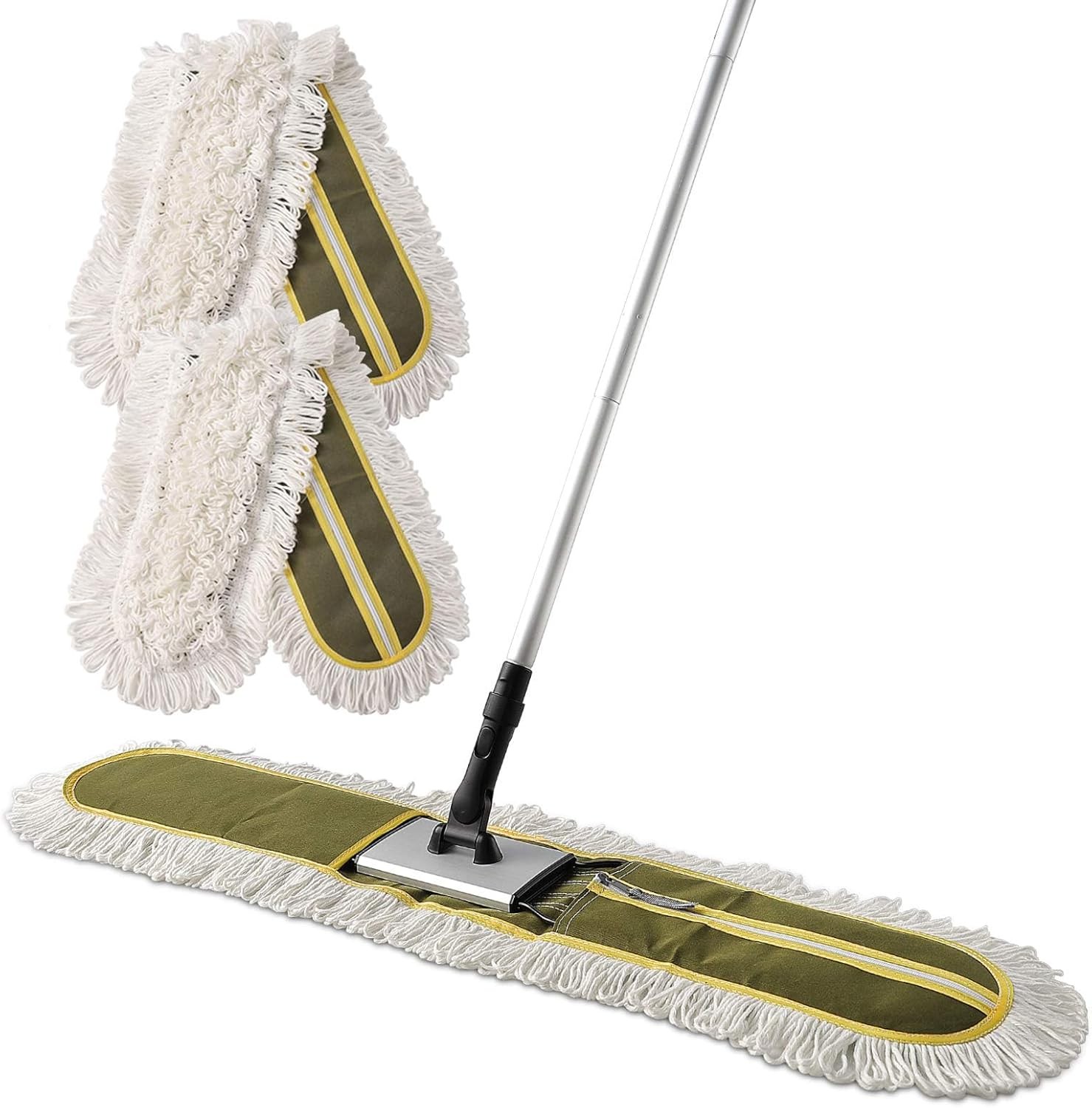 36″ Commercial Dust Mops for Floor Cleaning Heavy Duty Floor Duster Mop with …