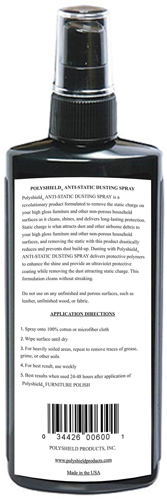 Polyshield Anti-Static Dusting Spray (8oz)