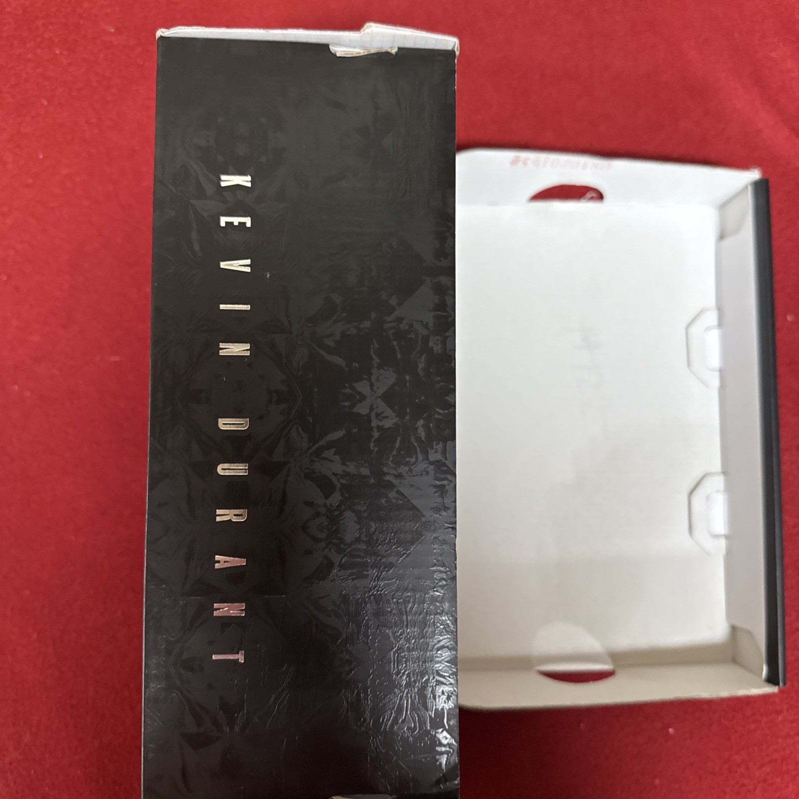 Nike KD9 Kevin Durant Empty Shoe Replacement Box 9.5 X6.5X3.75” Black Silver