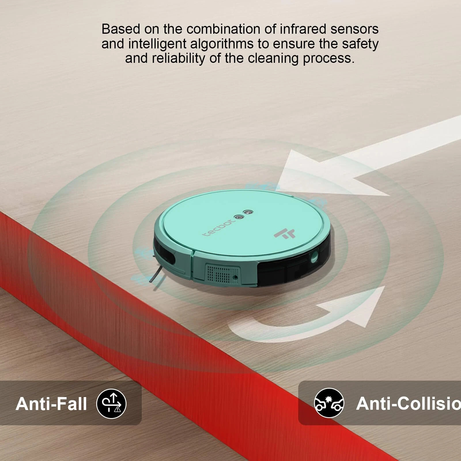 Tecbot S1 Intelligent Sweeping Robot Vacuum Cleaner with Wi-Fi & App Controls