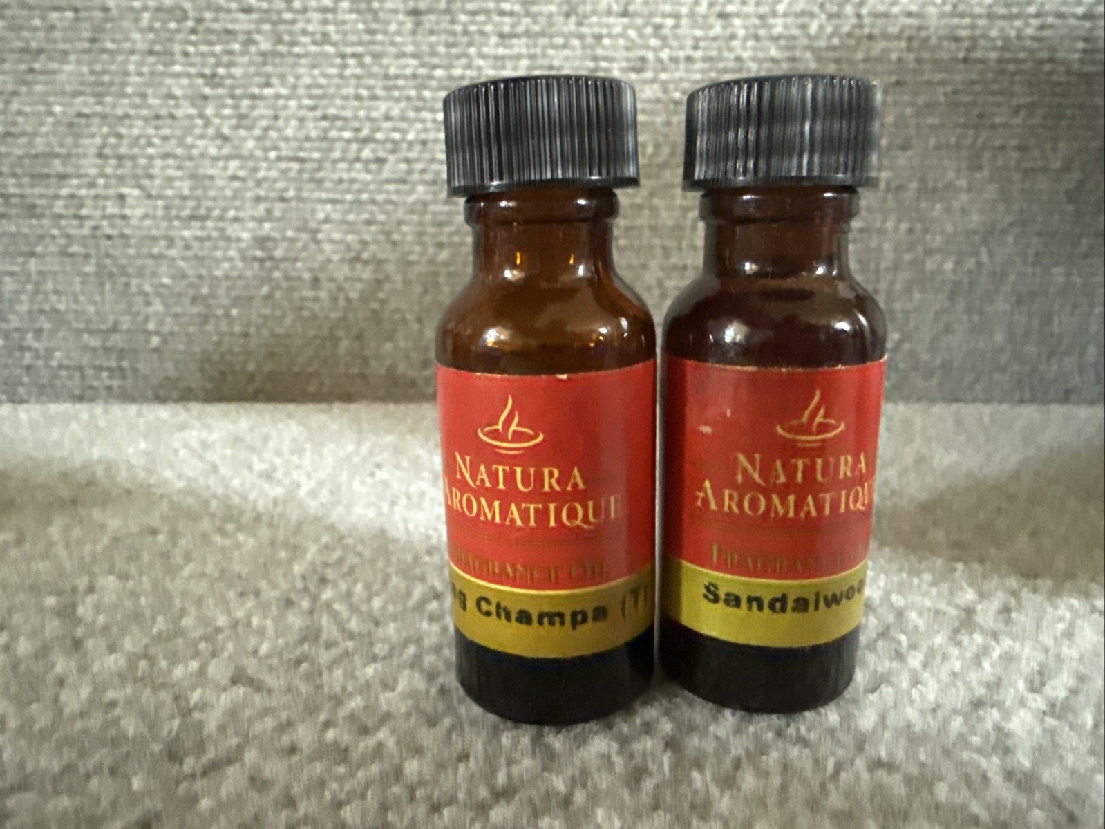 2 Natura Aromatique Nag Champa & Sandalwood Essential Oils 1/2fl Oz