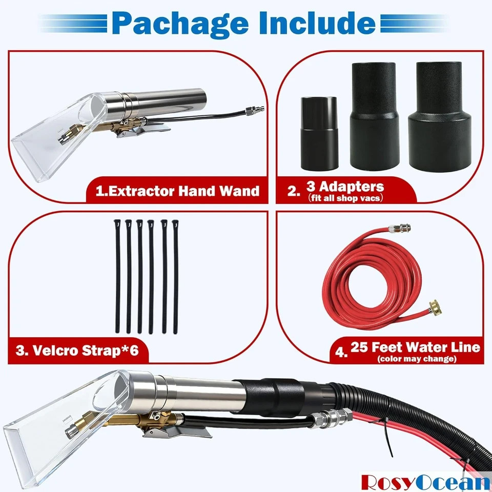 Universal Compatible with Any Brand Shop Vac Extractor Hose Kit Attachment with