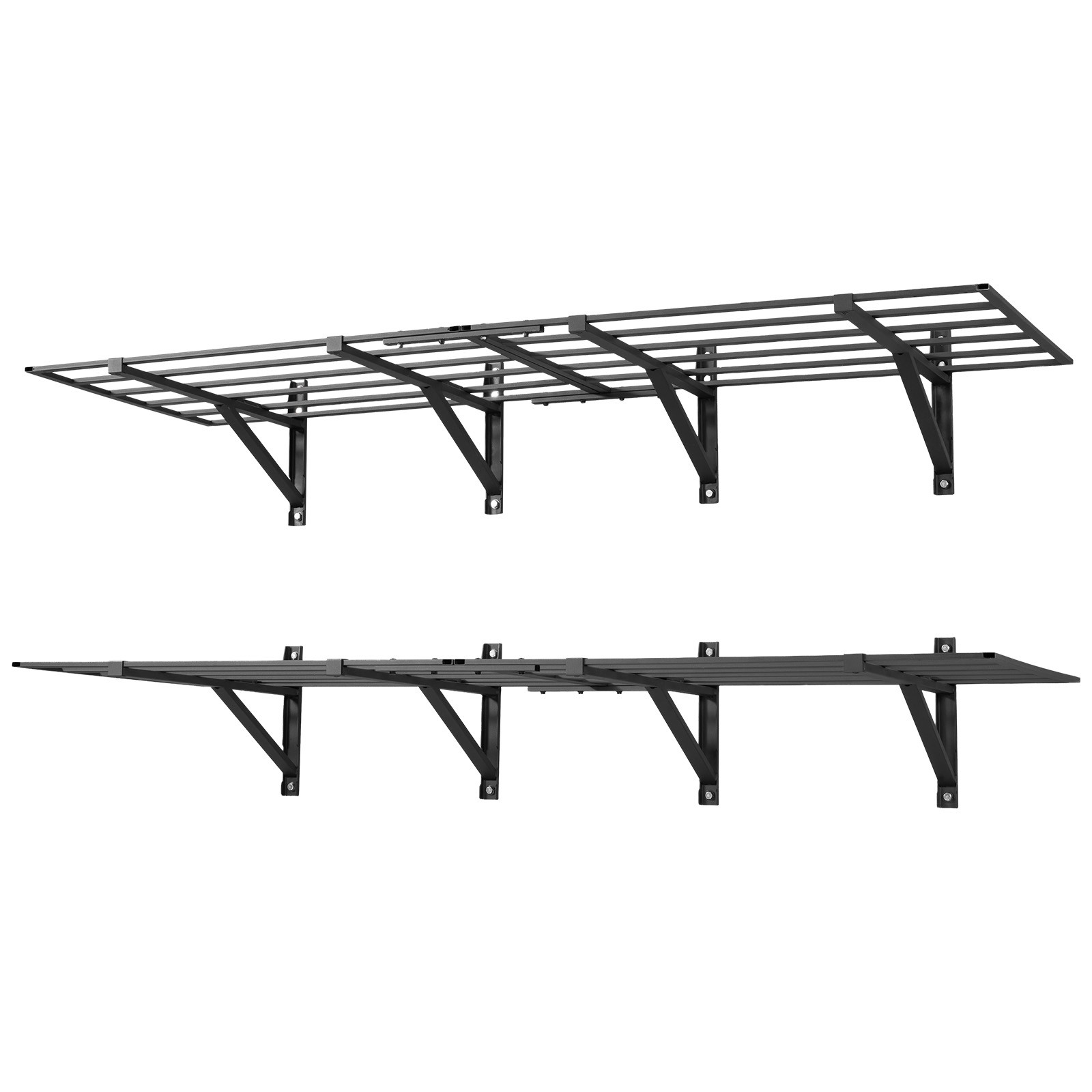 Uimoso 4-Piece 2 x 3ft Wall Shelving, 1600 lbs Capacity, Garage Storage Solution