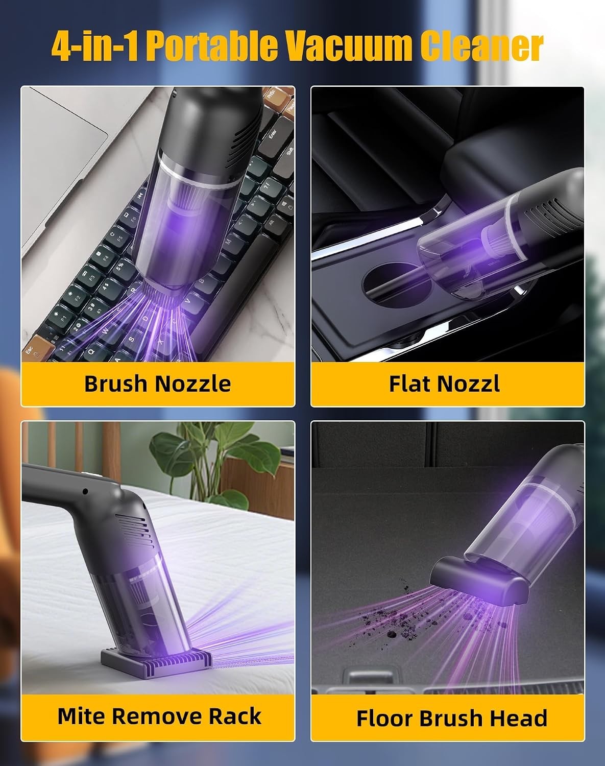 SupremeCord Handheld Vacuum: Power & Portability for Car & Home