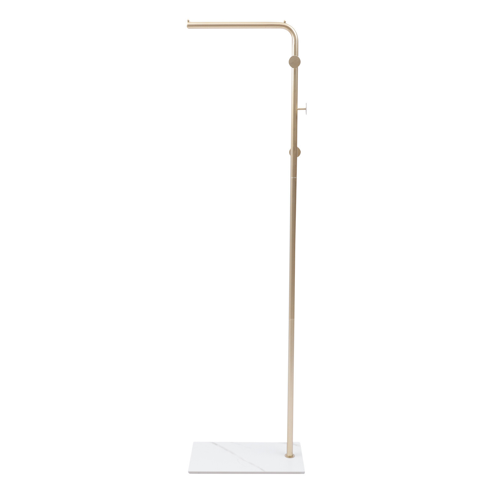 Modern Gold Clothes Rack 170cm Shelf 40cm Hanging Rod with 3* Side Hooks