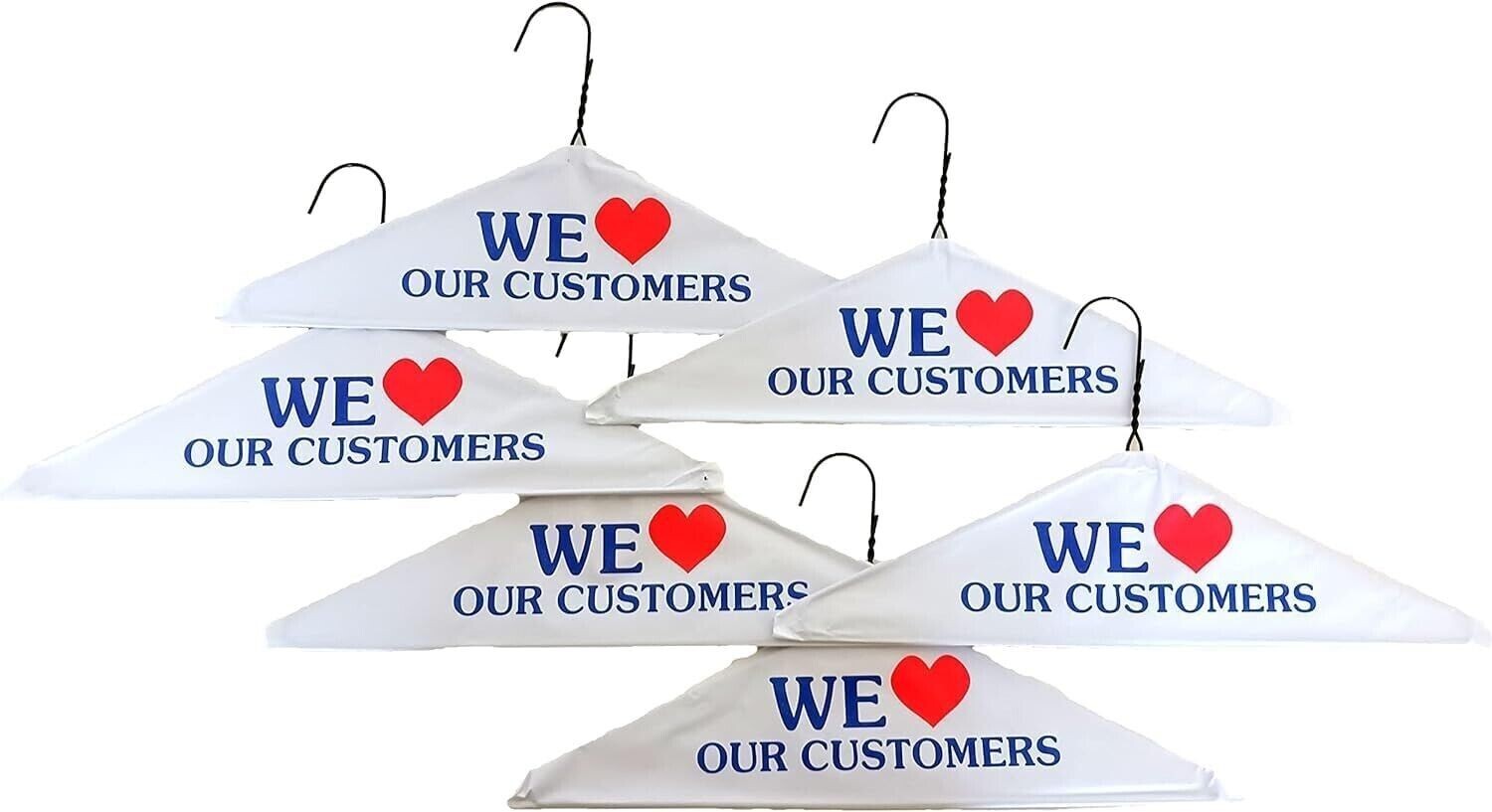 Caped Hangers 500 pcs – 16″ WE LOVE OUR CUSTOMERS – 16 Inch 14.5 Gauge New
