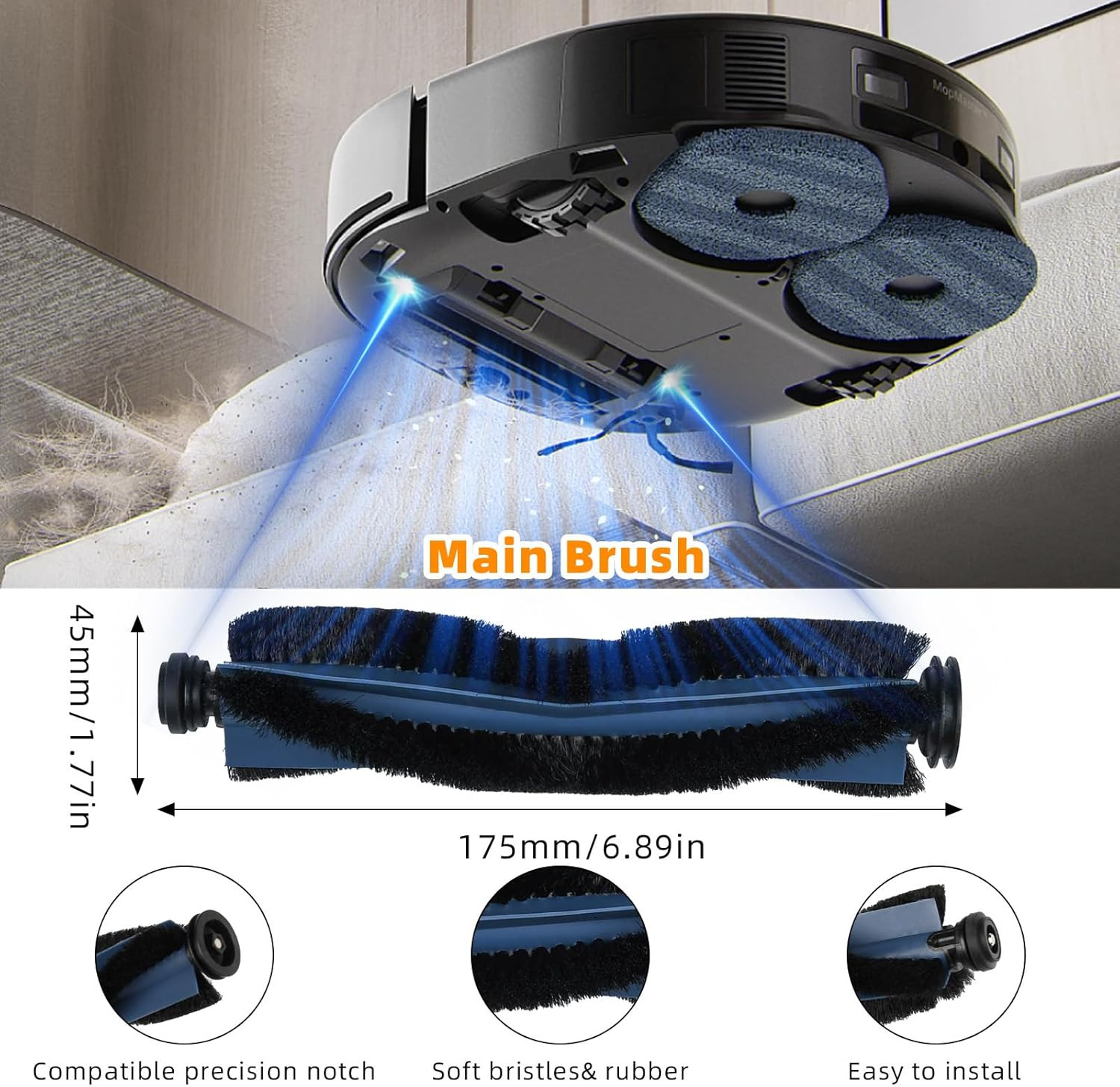 22 Pack Accessories for Eufy X10 Pro Omni Robot Vacuum Cleaner