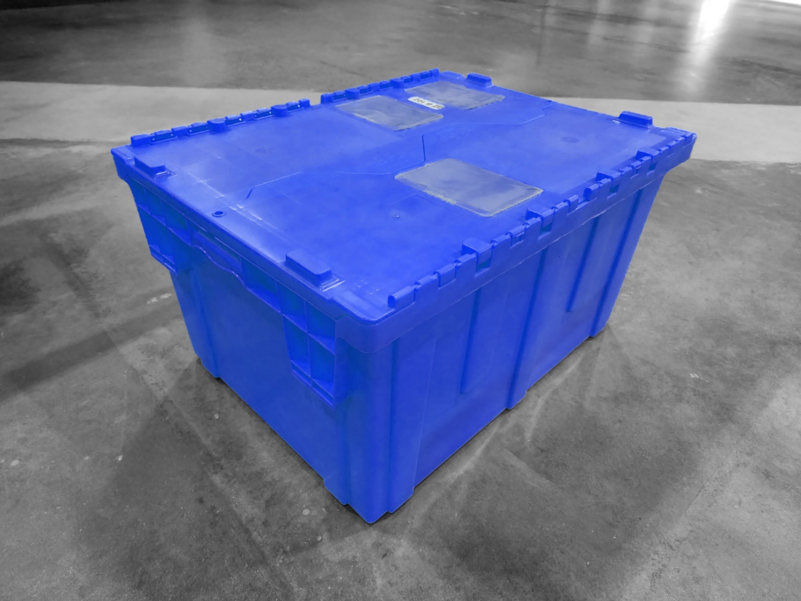 Durable Industrial Storage Tote Container Bin – Assorted Colors – 26 x 19 x 14″