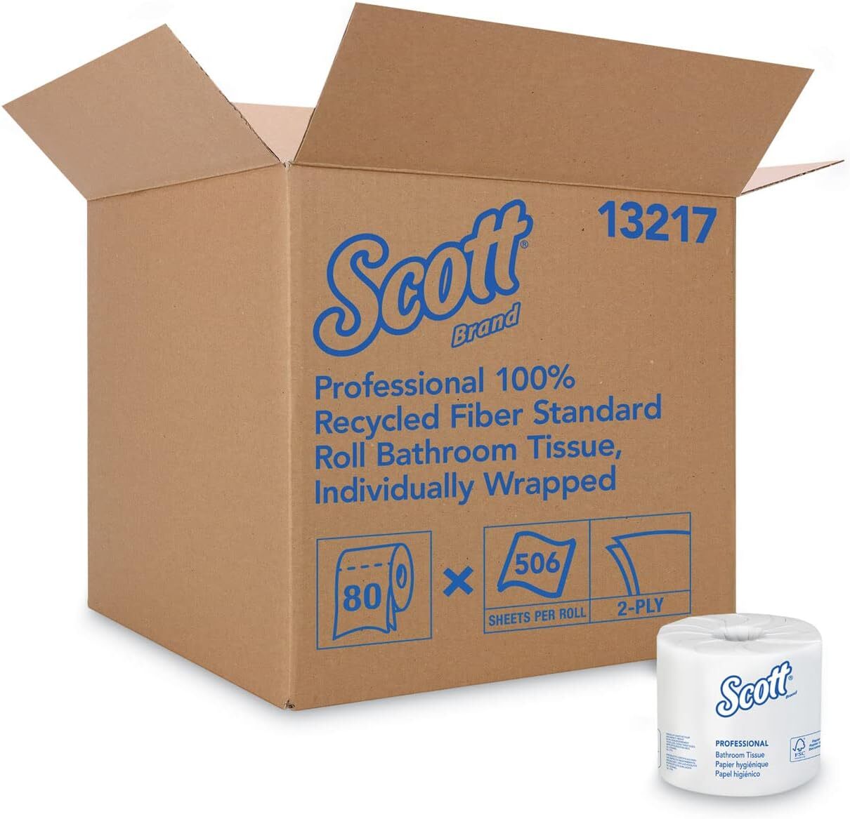 Scott Kimberly-Clark Professional 13217 100% Recycled Fiber Roll Bathroom