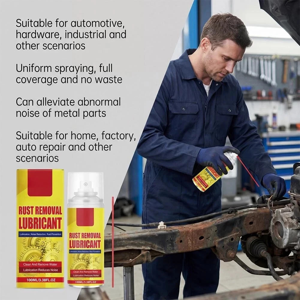100ml Rust Removal Lubricant Spray New Anti-Rust Lubricant Spray & Rust Remover