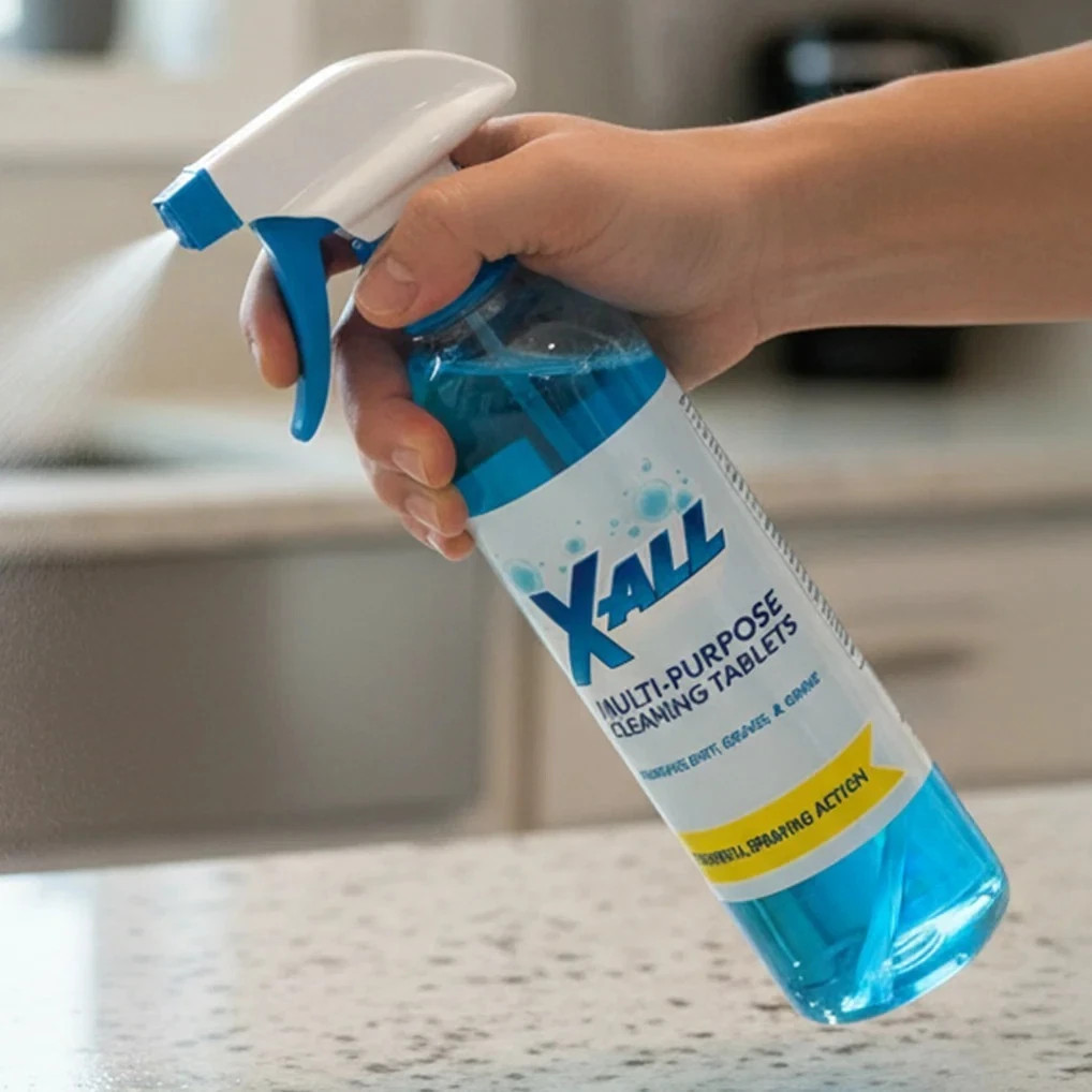 X-ALL Multi-Purpose Cleaner – Spray Bottle and 5x Cleaning Tablets