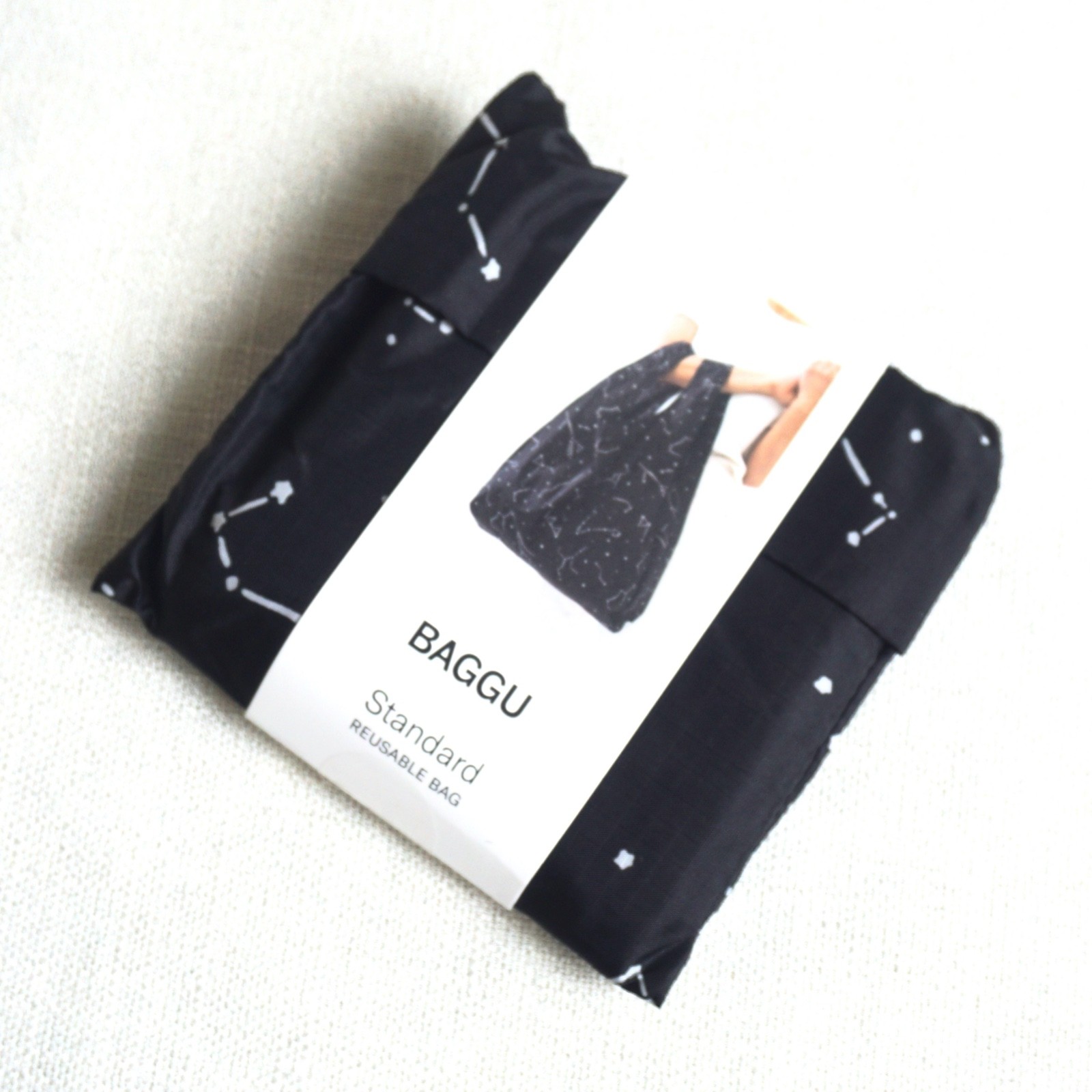 Baggu BLACK CONSTELLATION Standard Size Reusable Bag