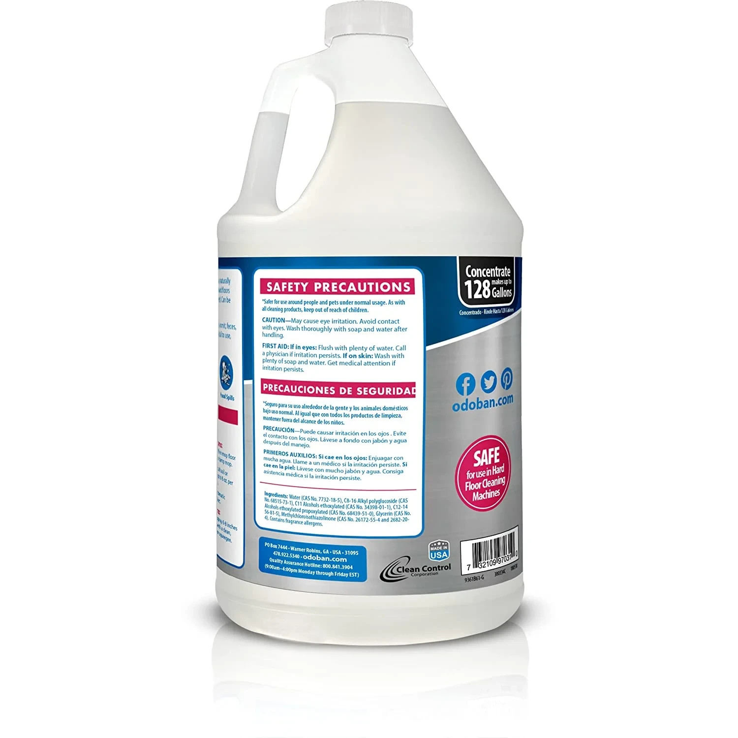 OdoBan No Rinse Neutral pH Floor Cleaner Concentrate, 1 Gallon – Select pack