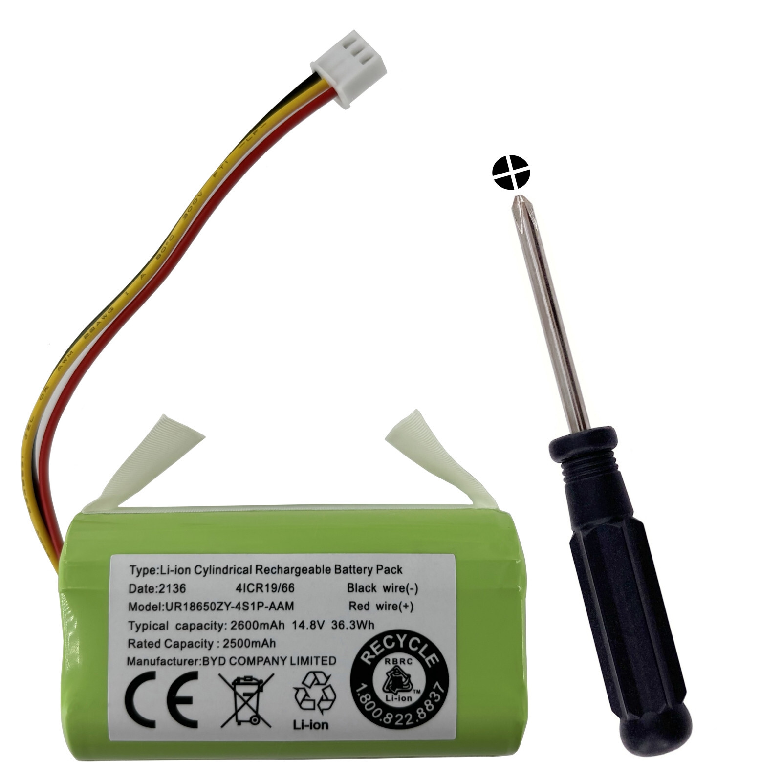 New Battery For Mamnv BR150 Kilgone G20 Robot Vacuum Cleaner