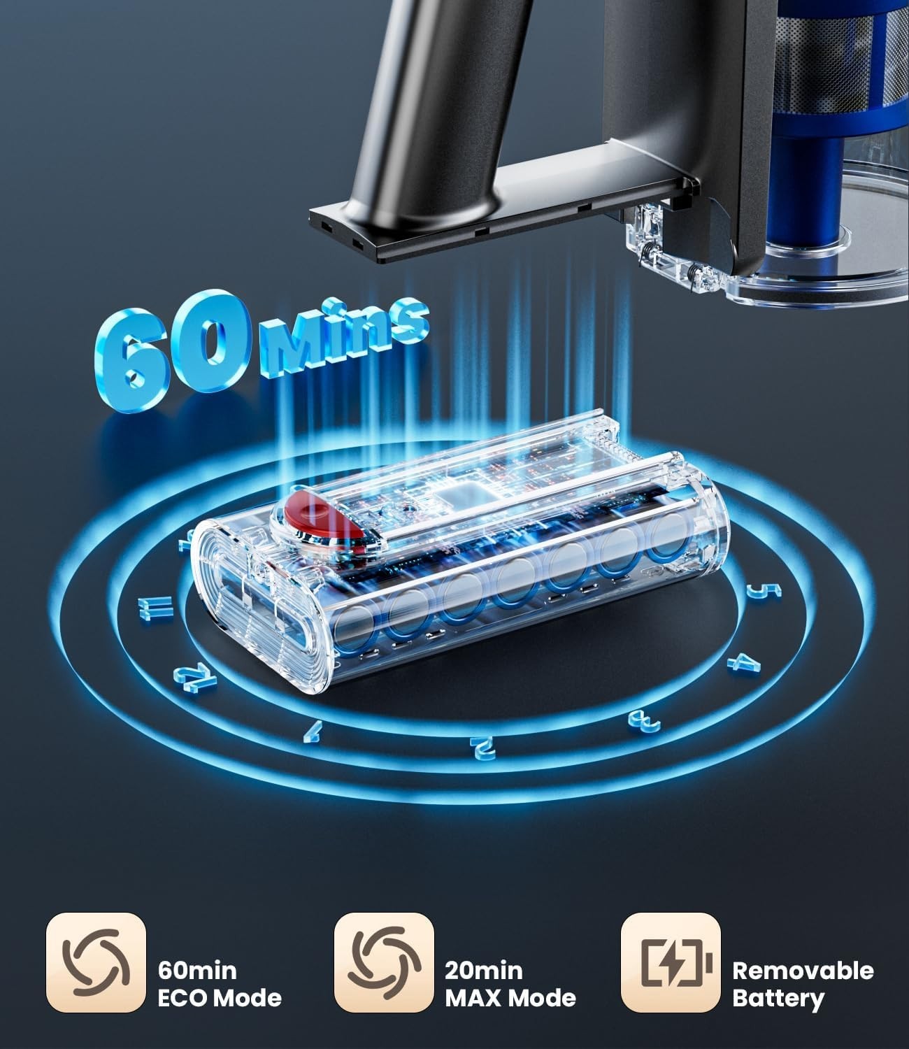 Vacuum Cleaner Battery Lithium Ion Replacement for V06 Cordless 29V