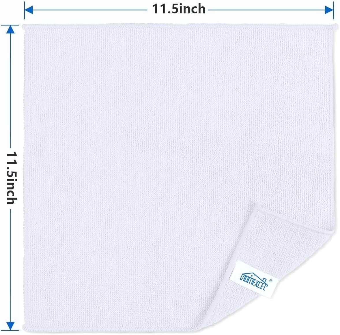 8PK Microfiber Cleaning Cloth, Cleaning Rags for Home, 11.5×11.5in | Reusable…