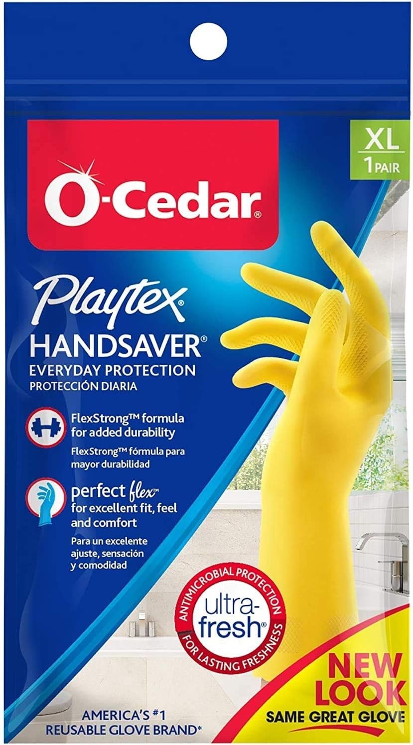 2 Pack – Playtex Handsaver Gloves, Assorted Colors, Reusable Size – XL Large
