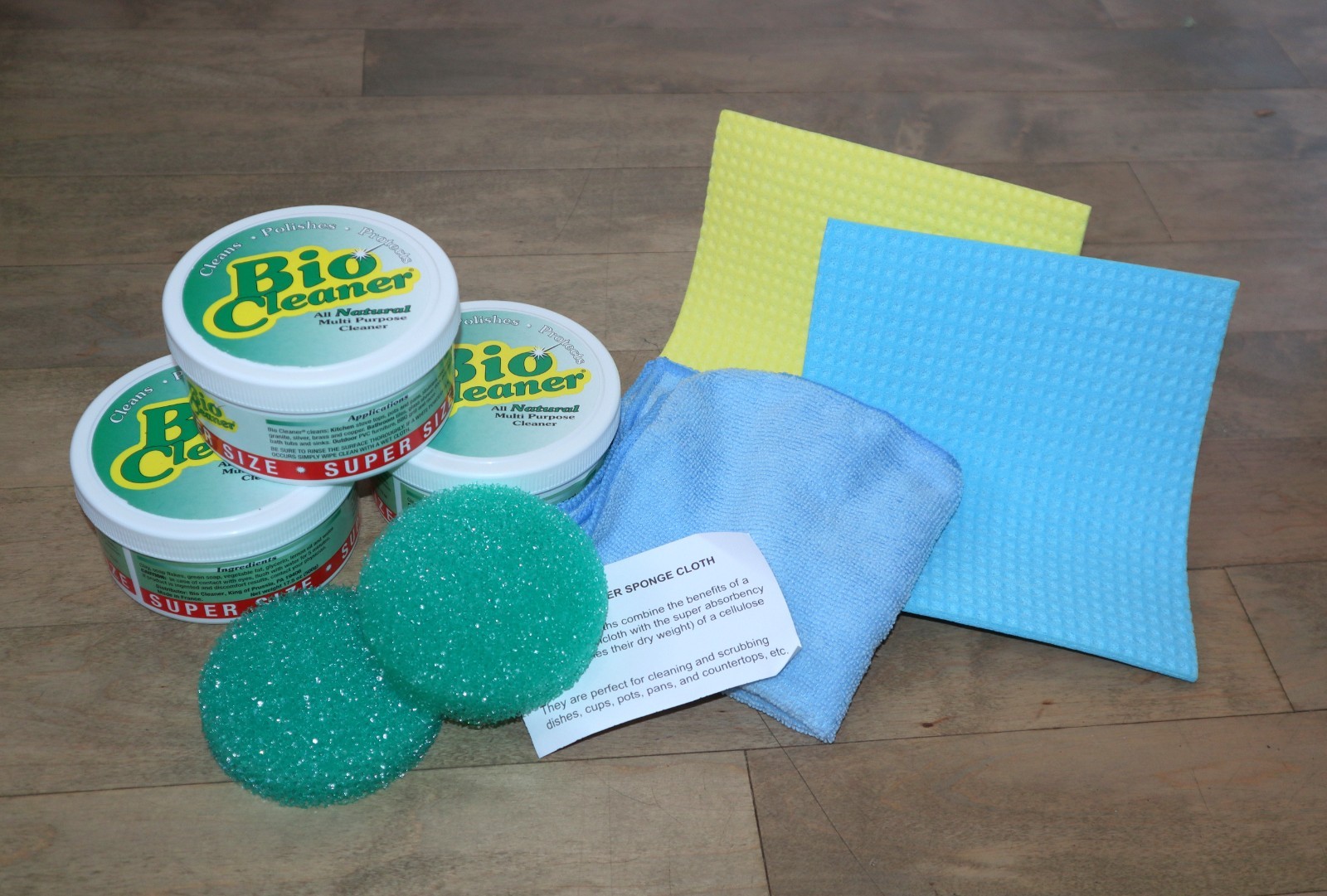 Bio Cleaner SUPER SIZE | *NEW* x3 All Natural Multi Purpose Cleaner Sponge Cloth