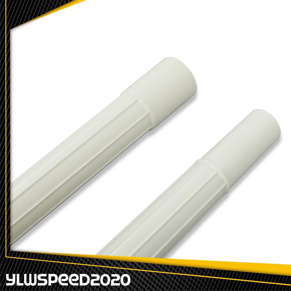 2X Vacuum Attachment Wand Pipe Hose Tool Extension 1.25″ White Plastic New