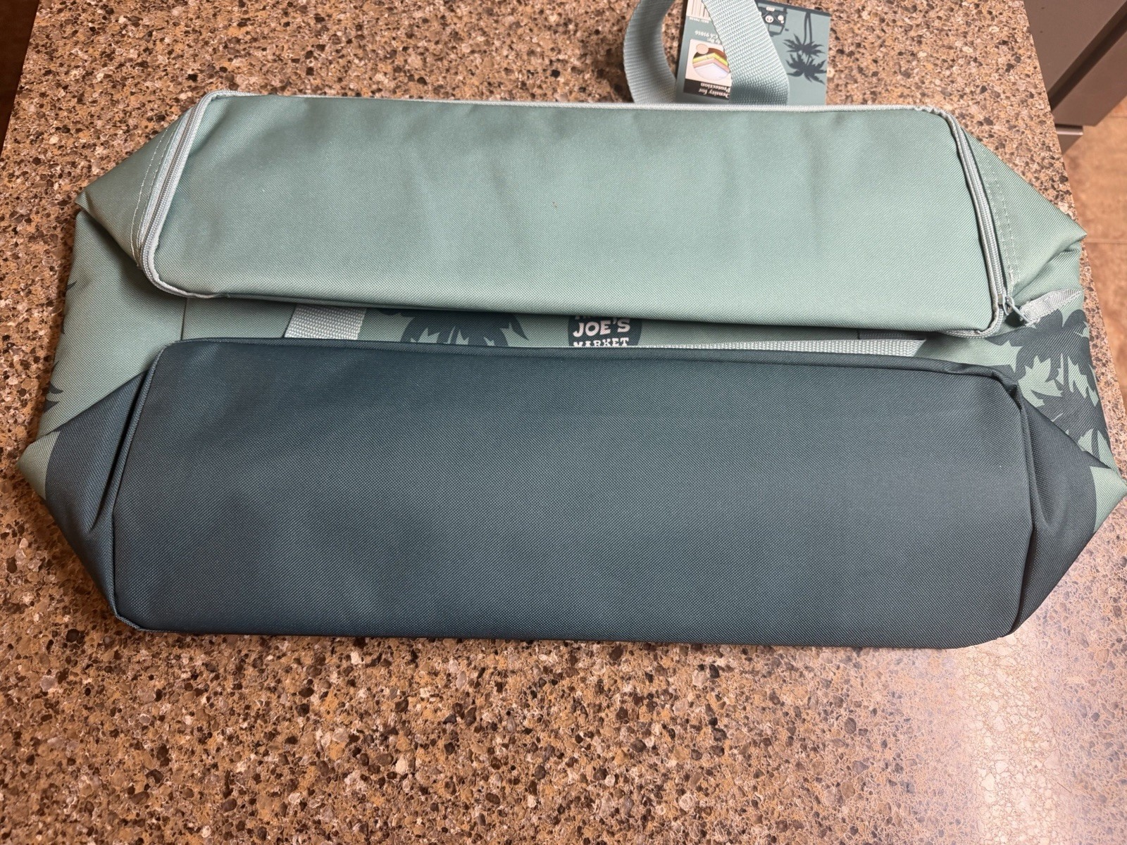 Trader Joe’s Insulated Reusable Shopping Bag Green Large 8 Gal 23x7x13 in