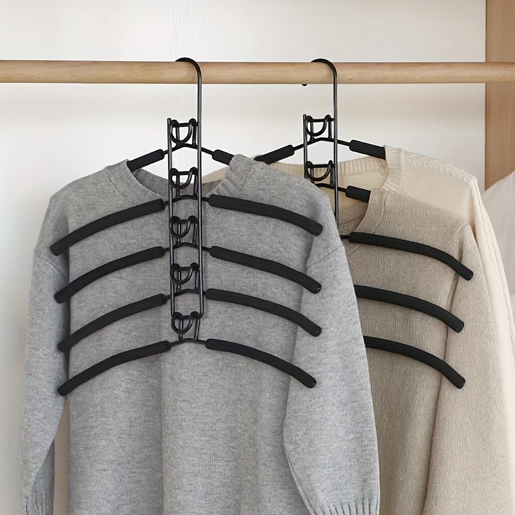 Magic Pants Hangers Space Saving 4 Pack For Closet Multiple Layers Multifunction