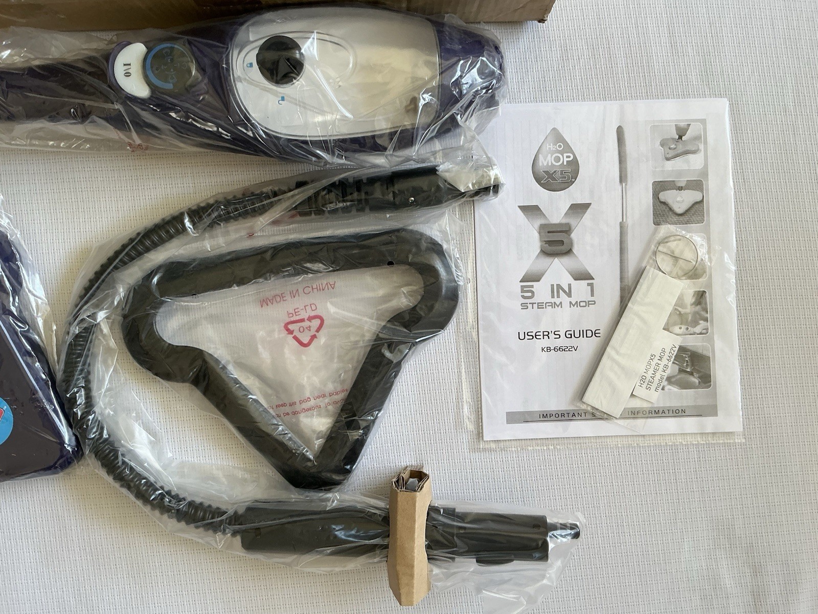 Thane H20 X5 Steam Cleaner Mop Model KB-6622V-1 With Accessories 1300W NIOB