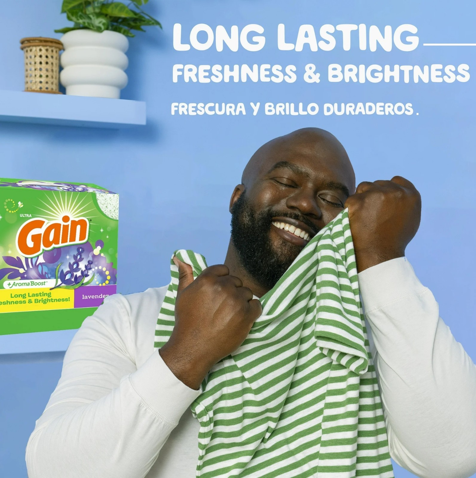 Gain Powder Laundry Detergent, Lavender Fragrance, 123 oz – Up to 133 Loads