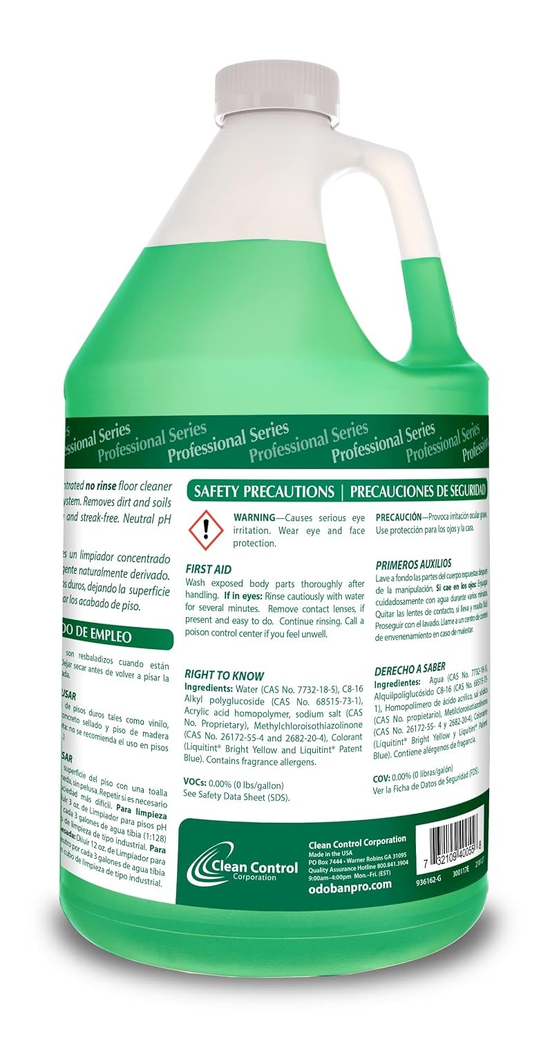Professional Series No Rinse Neutral pH Floor Cleaner Concentrate 128 Fl Oz