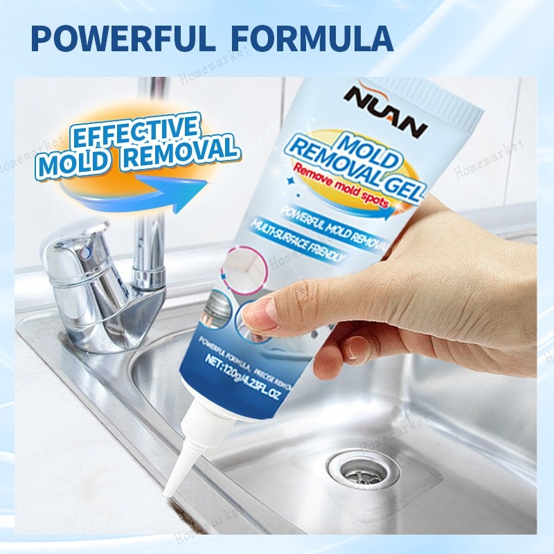 Mold Stain Remover Power Gel Cleaner for Front Loader Washing Machine Seal 4.2oz