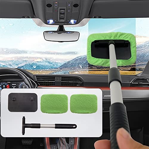Green-Square Car Glass Cleaner Wiper—One Size—Windshield Cleaning Tool
