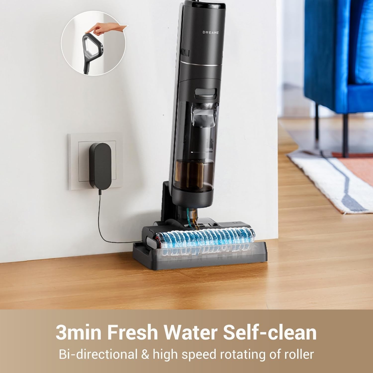 Powerful G10 Pro Cordless Vacuum and Mop with Dual Water Tanks – 35 Min Runtime