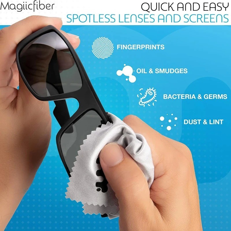 MagiicFiber Microfiber Cleaning Cloth, High-density Stripe-free Wipes, Soft and