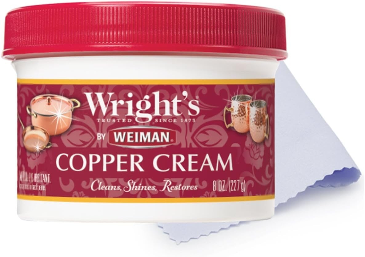 by Cream Copper and Brass Cleaner – Gently Cleans and Removes Tarnish without…